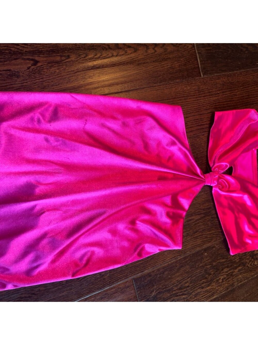Just Quella Hot Pink Shimmer Halter Mini Dress